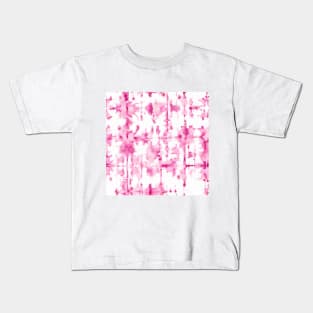 Pink abstract texture pattern Kids T-Shirt